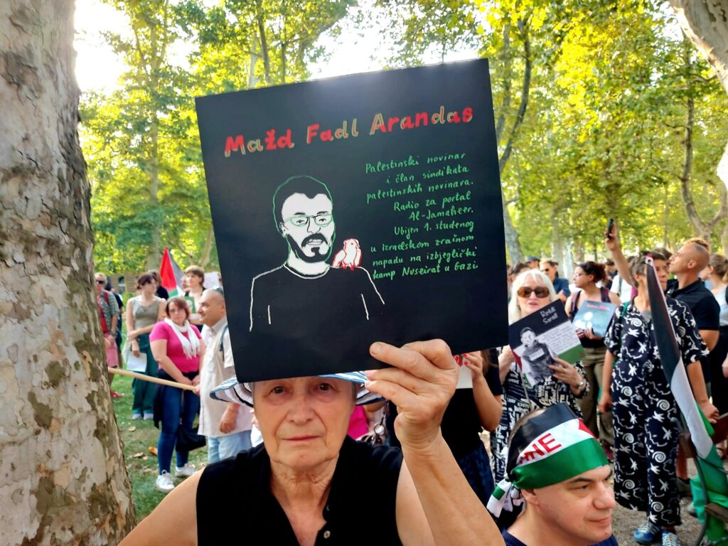 Prosvjed u Zagrebu: “Zaustavite ubijanje novinara! Zaustavite genocid!”