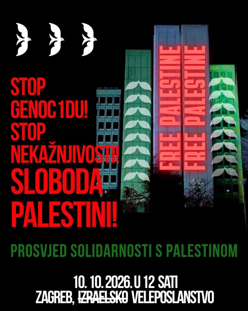 Prosvjed solidarnosti s Palestinom